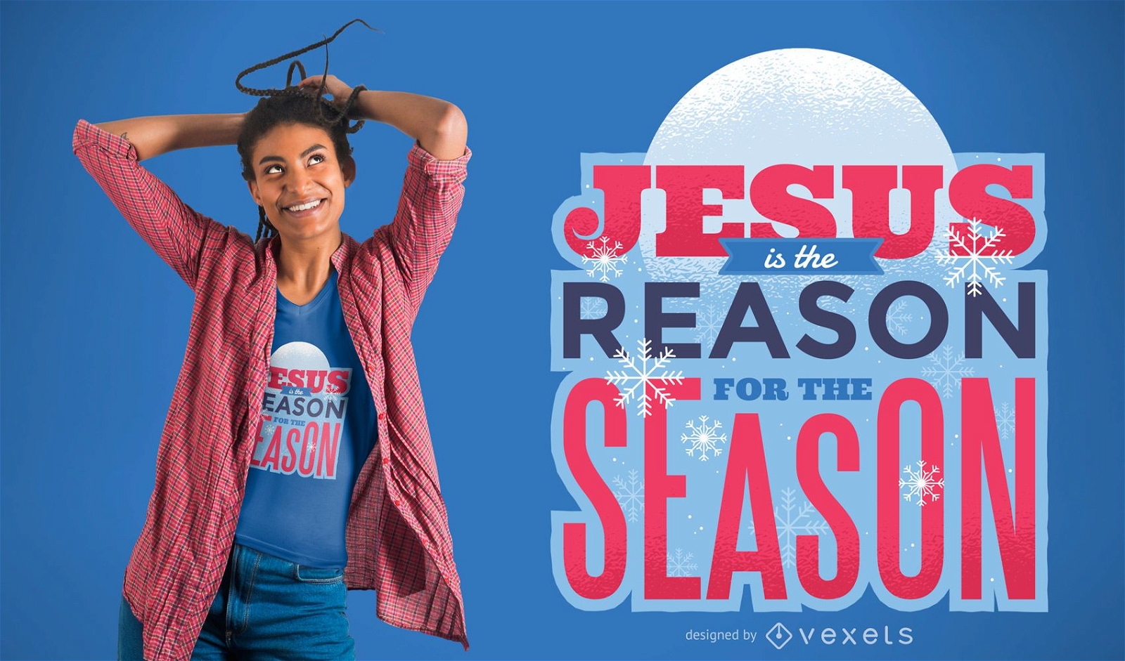 Jesus is the Reason T-Shirt Design