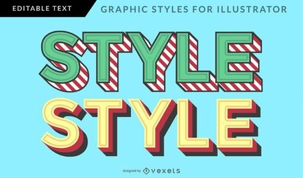 Multi-colored Vintage Graphic Style