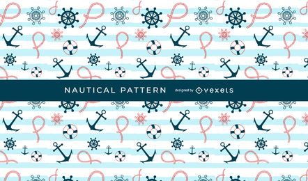 Seamless Nautical Pattern Design Seamless Nautical Pattern Design