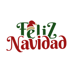 Feliz navidad lettering message