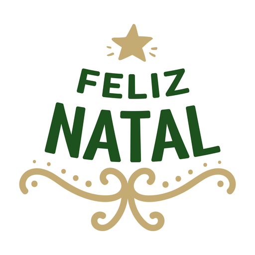 Feliz natal lettering message PNG Design