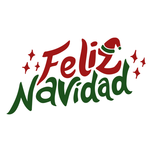 Feliz Navidad Schriftzug PNG-Design