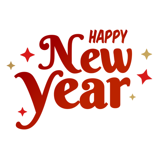 Happy New Year Lettering Transparent Png And Svg Vector