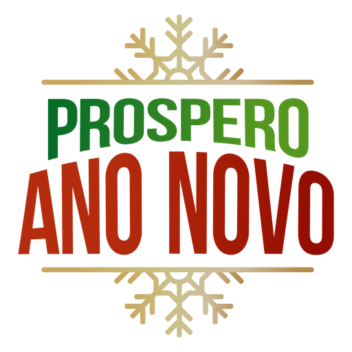 Prospero ano novo lettering PNG Design