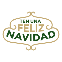 Ten una feliz navidad lettering PNG Design