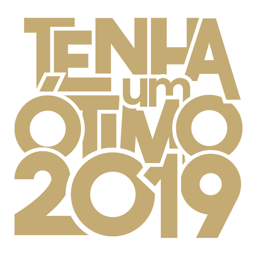 Tenha um otimo 2019 message lettering PNG Design