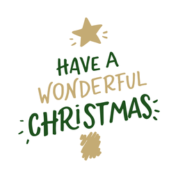 Have a wonderful christmas lettering PNG Design