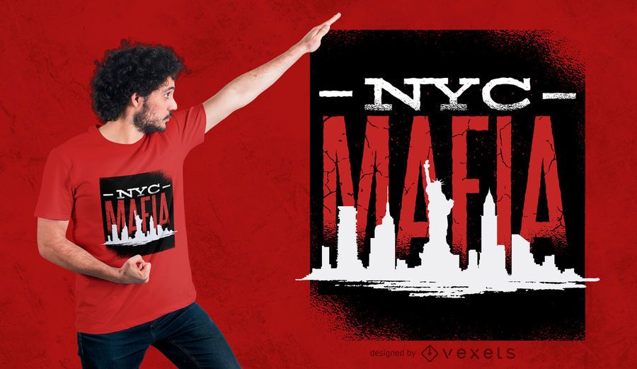 NYC Mafia T-Shirt Design NYC Mafia T-Shirt Design