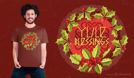 Yule Blessings T-Shirt Design