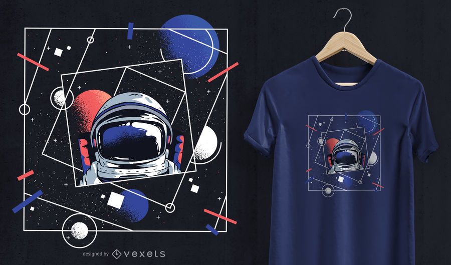 Camiseta Universe Astronaut Design Camiseta Universe Astronaut Design