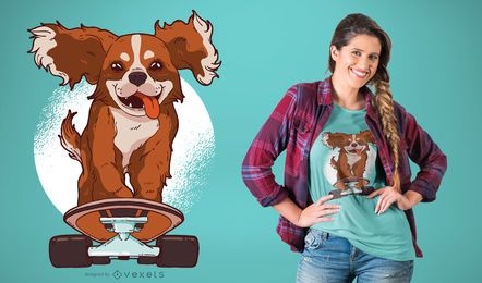 Skating Dog T-Shirt Design