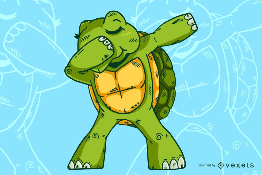 Dabbing Turtle Design Dabbing Turtle Design