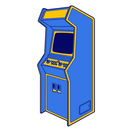 Arcade gaming machine PNG Design