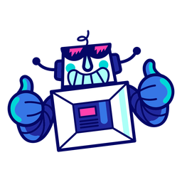 Robot genial Diseño PNG