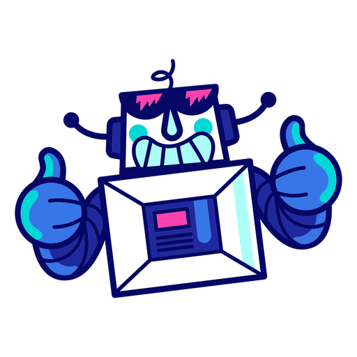 Cooler Roboter PNG-Design