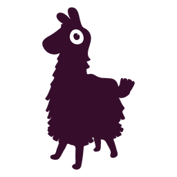 silhueta de lhama fortnite Desenho PNG
