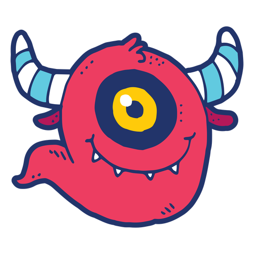 Monster doodle PNG Design