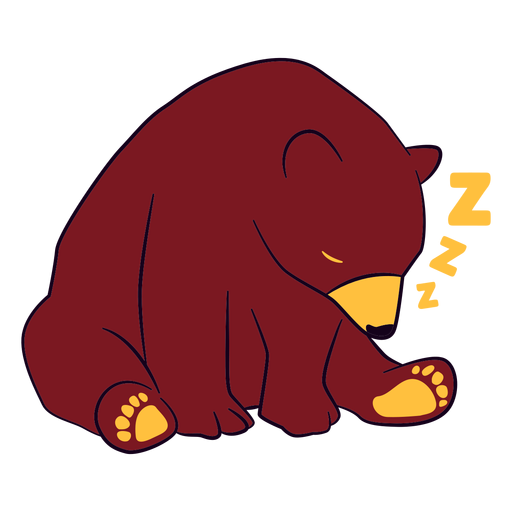 Oso dormido Descargar PNG/SVG transparente