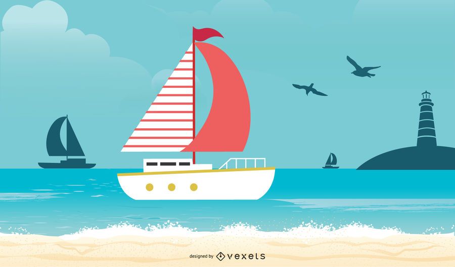 Boat Nautical Background Boat Nautical Background