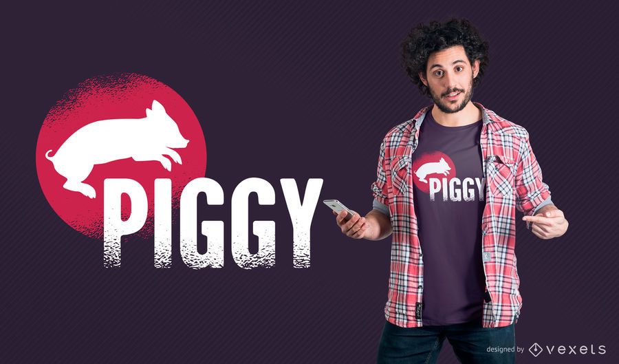 Piggy T-Shirt Design Piggy T-Shirt Design