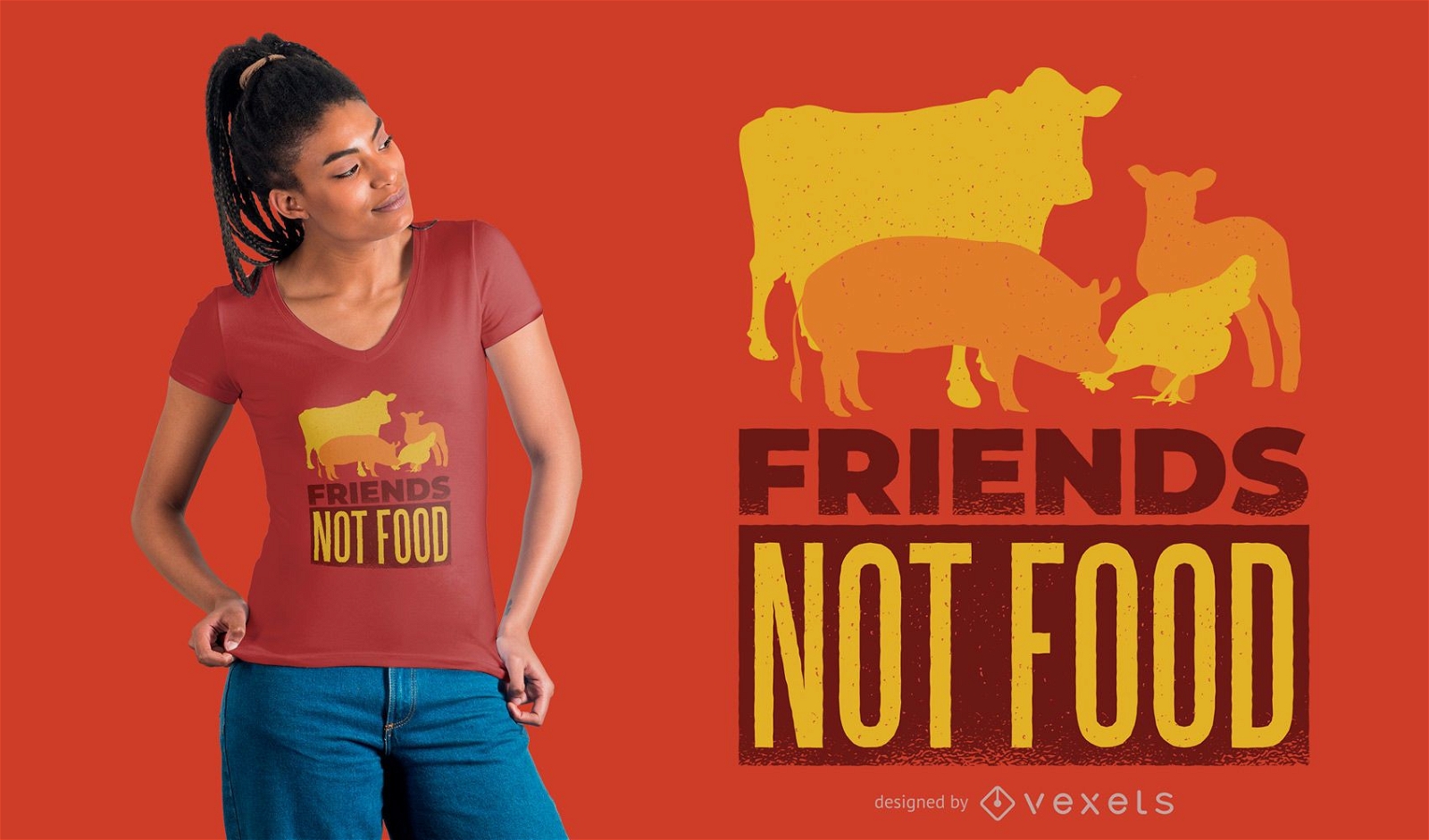 Dise?o de camiseta Animal Friends