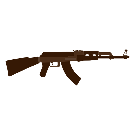 Icono de rifle de asalto ak 47 Diseño PNG