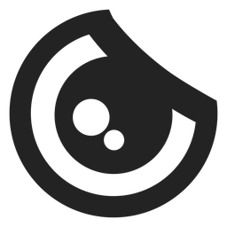 Angry kawaii emoticon eye PNG Design