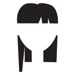 Bangs Haar Silhouette PNG-Design