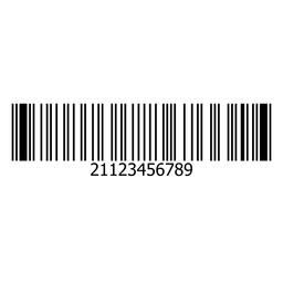 Barcode-Beschriftungselement PNG-Design