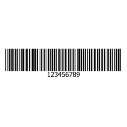 Bar code sticker design PNG Design