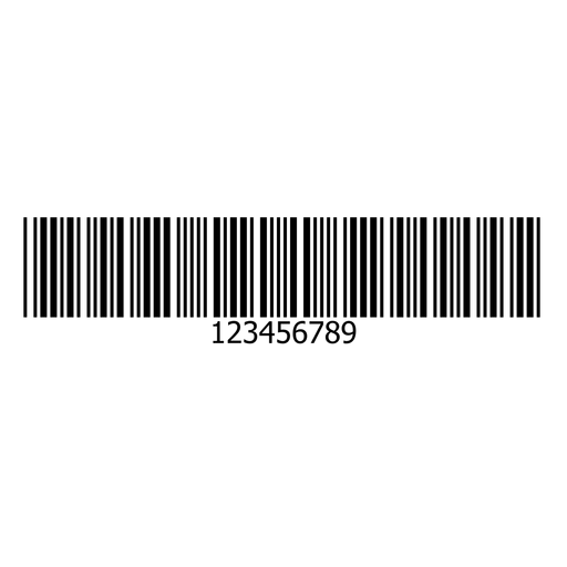 Barcode-Aufkleber Design PNG-Design