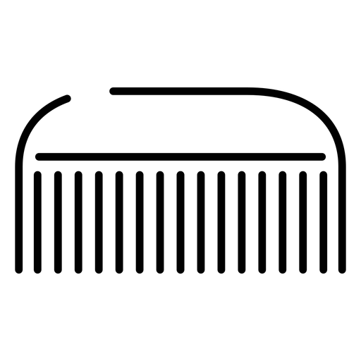 Friseurhaarkammsymbol PNG-Design