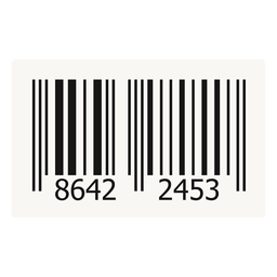 Barcode label design PNG Design
