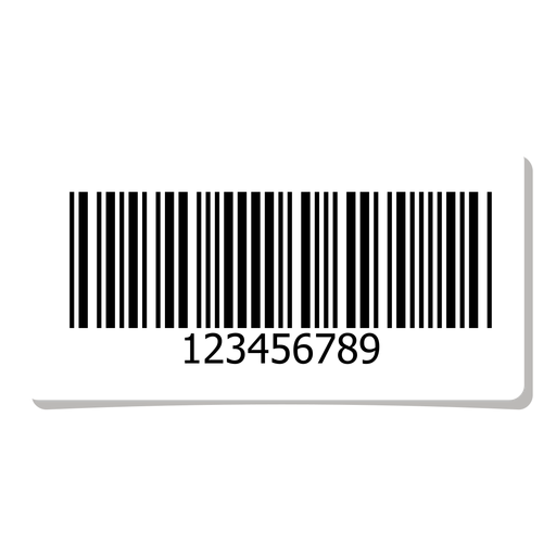 Barcode label design element PNG Design