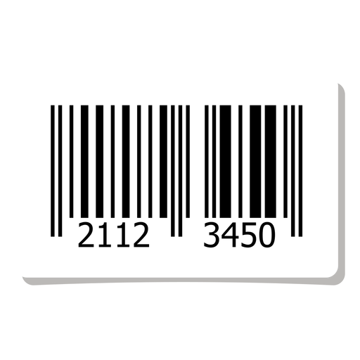 Barcode label element PNG Design