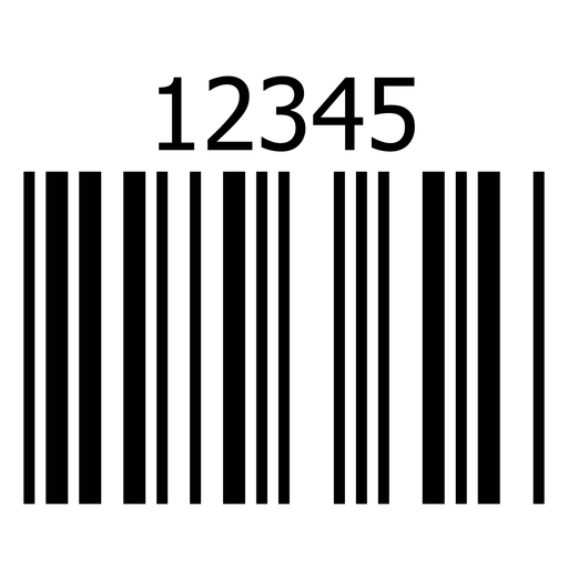Basic barcode label PNG Design