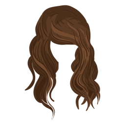 Design PNG E SVG De Ilustração De Cabelo Ondulado Na Praia Para Camisetas