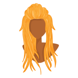 Design PNG E SVG De Ícone De Cabelo De Mulher Loira Para Camisetas