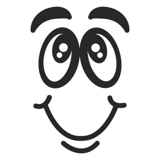Errötendes Emoticon-Gesicht PNG-Design