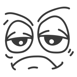 Bored emoticon face cartoon Bored emoticon face cartoon