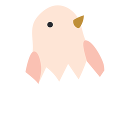 Huhn in der Eierschalenikone PNG-Design