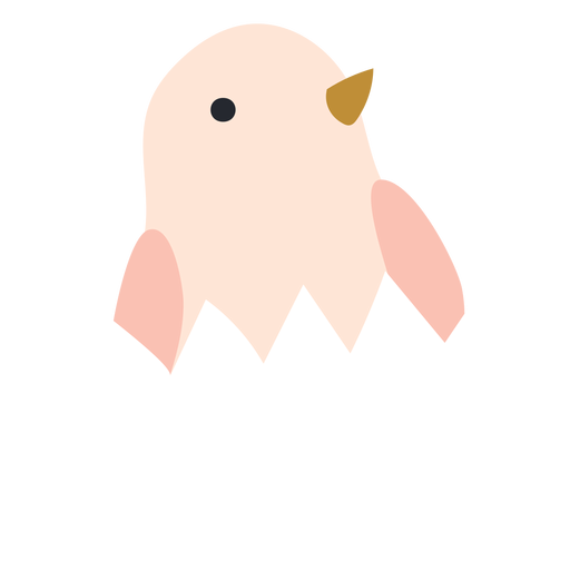 Pollo en icono de c?scara de huevo Diseño PNG