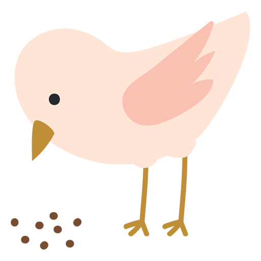 Icono de picoteo de pollo Diseño PNG