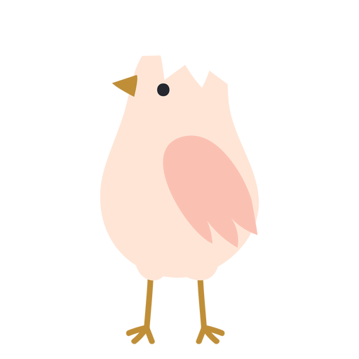 Ícone de frango com casca de ovo Desenho PNG