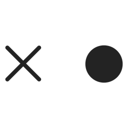 Olhos de emoticon circular e cruzar Desenho PNG