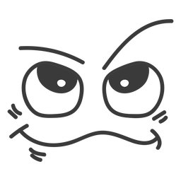 Dibujos animados de cara de emoticon inteligente Diseño PNG