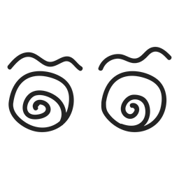 Comic Dizzy Emoticon Eyes PNG & SVG Design For T-Shirts Comic Dizzy Emoticon Eyes PNG & SVG Design For T-Shirts