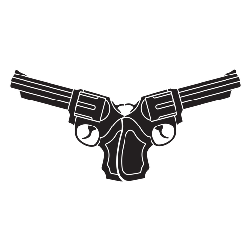 Symbol f?r gekreuzte Revolver PNG-Design