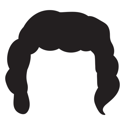 curly hair silhouette png