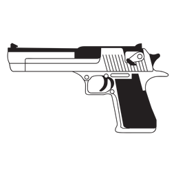 Icono de pistola de águila del desierto Transparent PNG